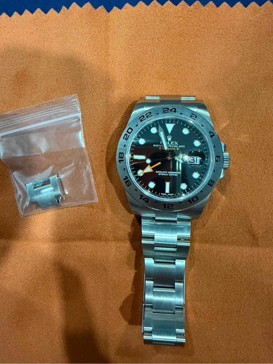 Rolex Other - Rolex Explorer II Stainless Steel Black Dial with Orange GMT Hand